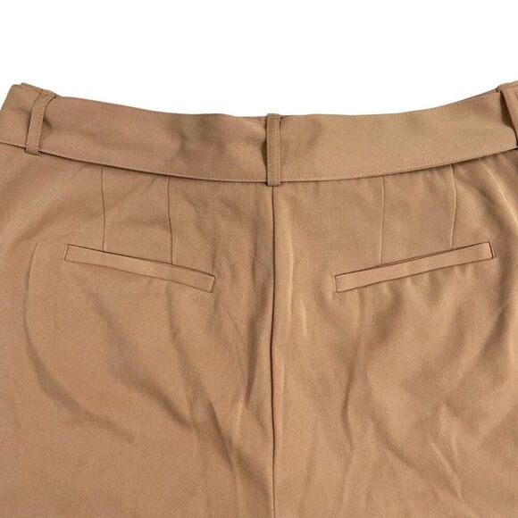 NEW Lane Bryant‎ Perfect Drape Shorts Size 14 Paperbag Tie Waist Khaki tan - Picture 8 of 9